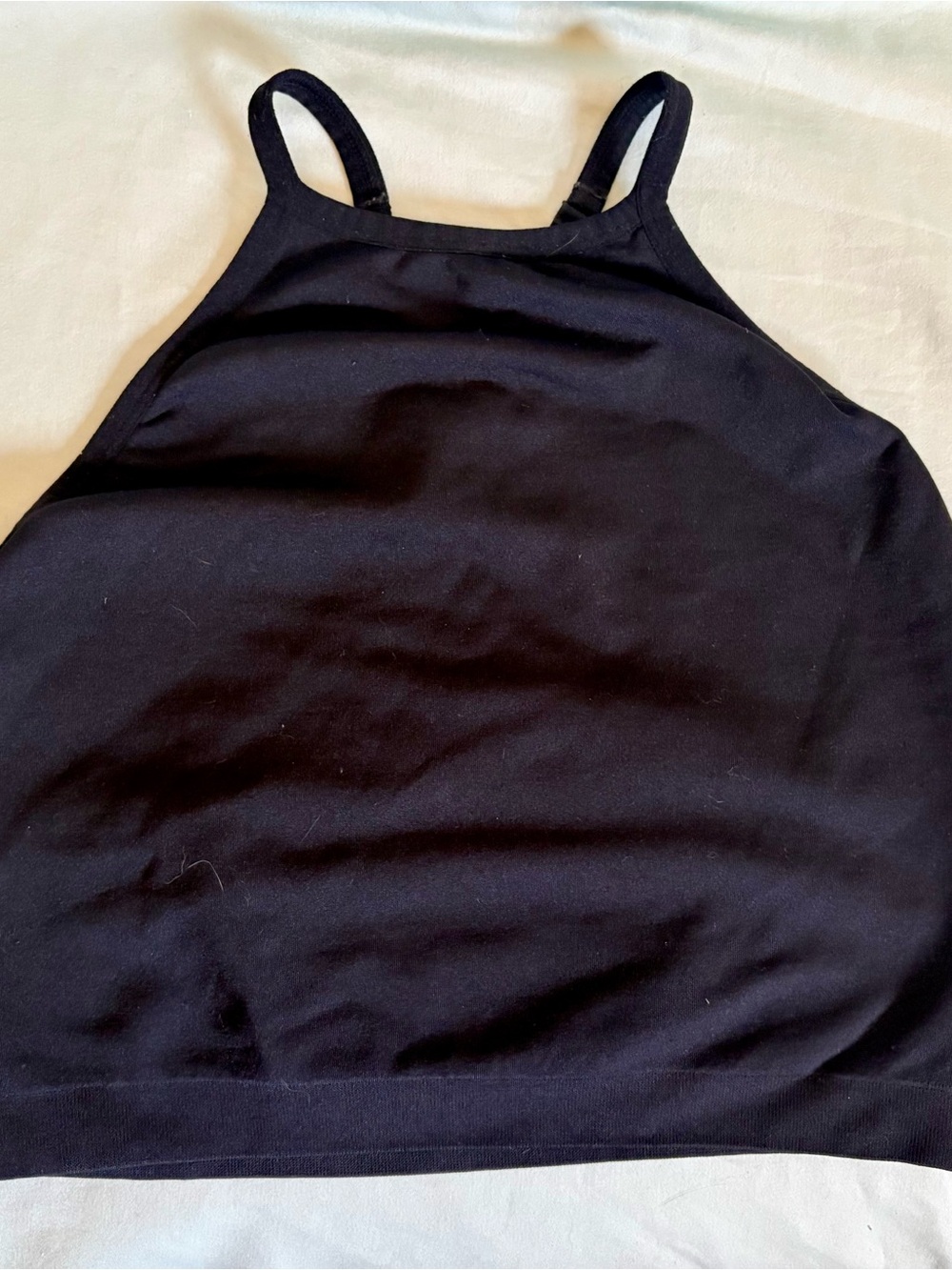 Forever 21 Black High Neck Tank Top